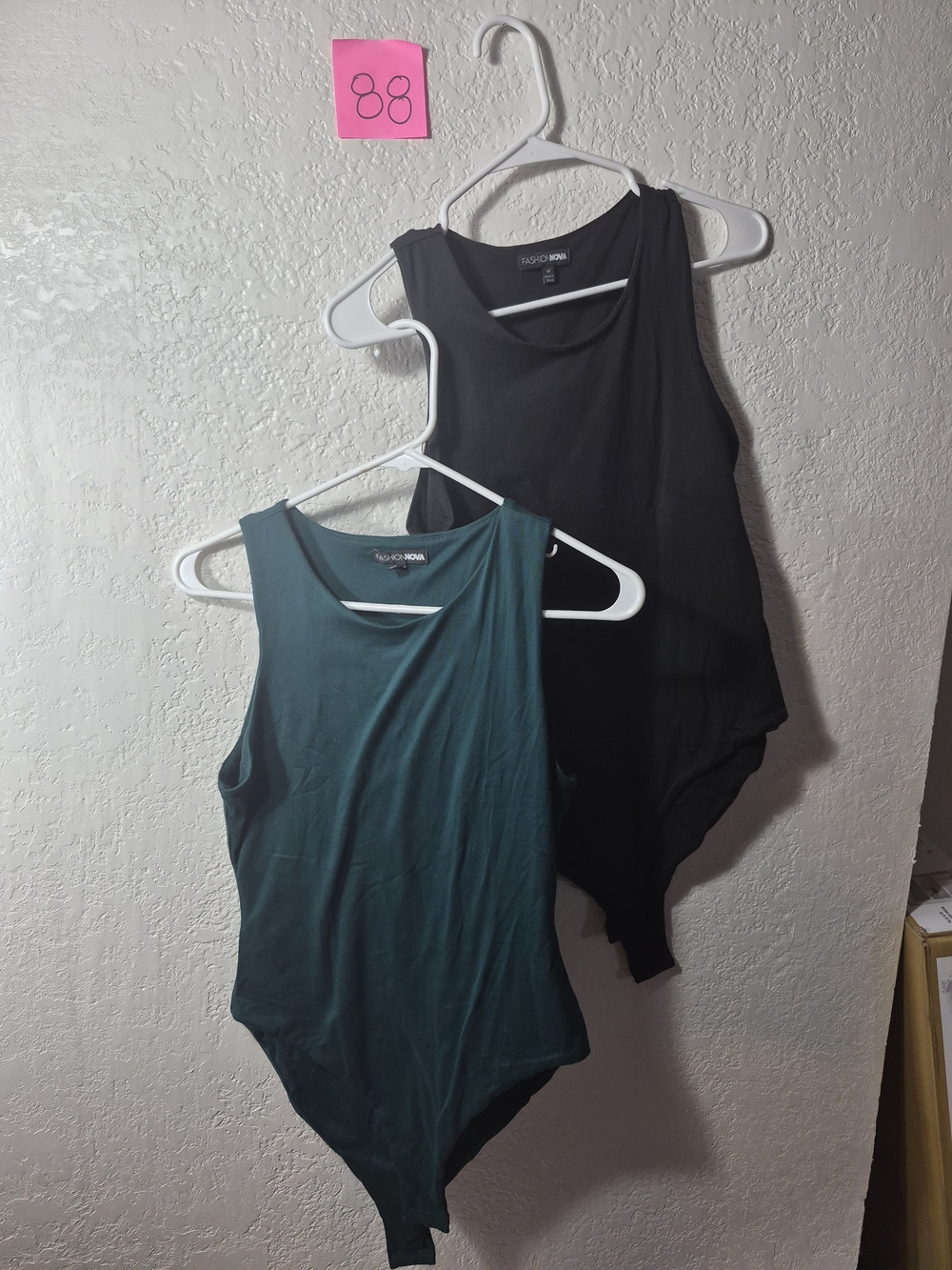 Fashion Nova Women's Sleeveless Bodysuit 2 Pack - MEDIUM